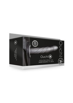 Gedraaide Holle Strap-On - 20 cm