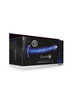 Gedraaide Holle Strap-On - 20 cm