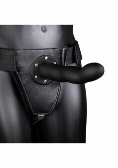 Gebogen Holle Strap-On - 20 cm