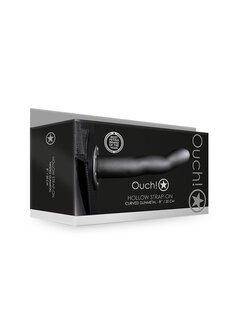 Gebogen Holle Strap-On - 20 cm