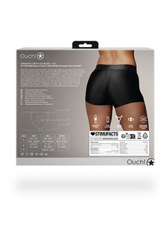 Vibrating Strap-on Boxer - Black - M/L M/L