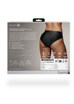 Vibrating Strap-on Hipster - Black - M/L M/L