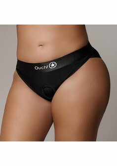 Vibrating Strap-on Hipster - Black - XL/XXL XL/XXL
