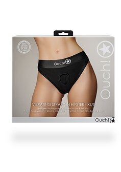 Vibrating Strap-on Hipster - Black - XS/S XS/S