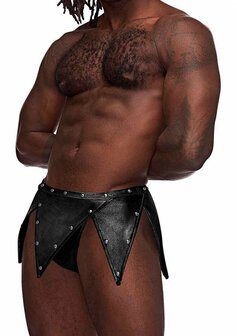 Eros - Gladiator Kiltontwerp met een Vastgehechte String L/XL