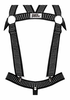 Elastisch Harnas met Studs - S One Size