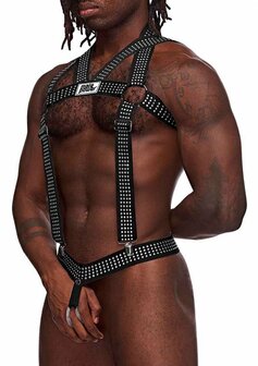 Elastisch Harnas met Studs - S One Size