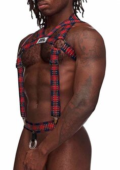 Elastisch Harnas met Studs - S One Size