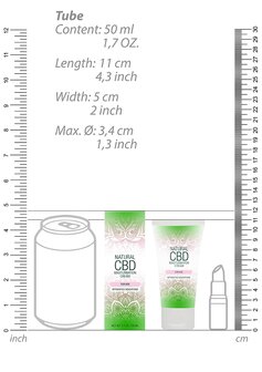 Natuurlijke CBD - Masturbatiecr&egrave;me voor Haar - 50 ml