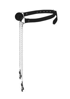 Ball Gag met Tepelklemmen