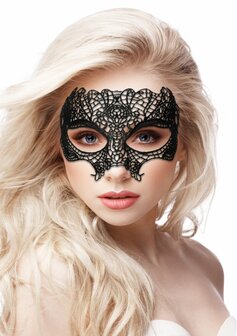 Prinses - Zwart Kanten Masker