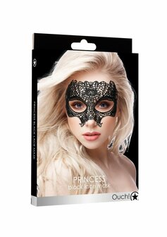 Prinses - Zwart Kanten Masker