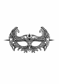 Keizerin - Zwart Kanten Masker
