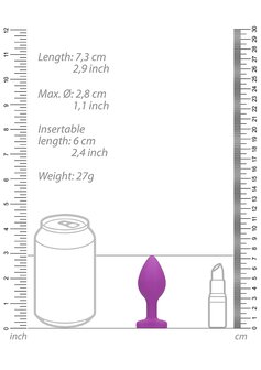 Butt Plug met Diamanten Hart