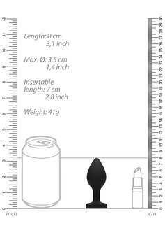 Butt Plug met Diamanten Hart