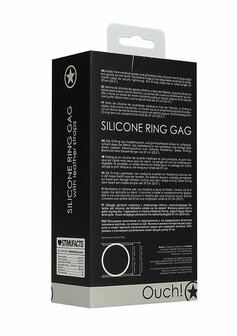 Siliconen Ring Gag met Leren Bandjes