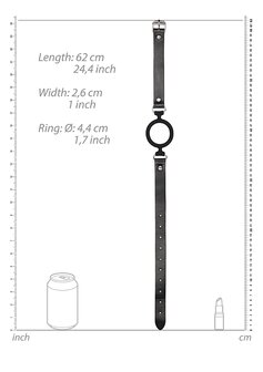 Siliconen Ring Gag met Leren Bandjes