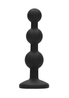 Silicone Beaded Diamond Butt Plug