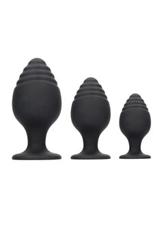 Geribbelde Butt Plug Set
