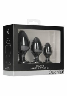 Geribbelde Butt Plug Set