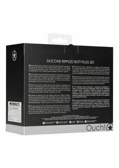 Geribbelde Butt Plug Set