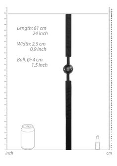 Verstelbare Ball Gag met Gaten