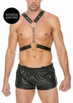 Heren Harnas met Metalen Bit  One Size