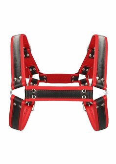 Leren Bulldog Harnas met Gespen - S/M S/M