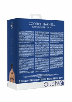 Schotse Leren Harnas - S/M S/M