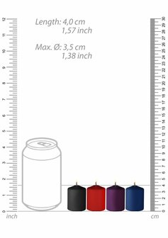 Tease Kaarsen Mix - 4 Stuks