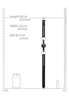 Ball Gag met Gaten en Diamanten