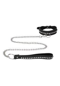 Halsband met Riem en Diamantjes