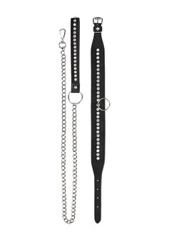Halsband met Riem en Diamantjes