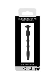 Siliconen Penis Plug met Ribbels - 11 mm