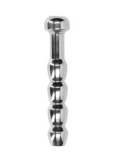 Geribbelde Holle Penis Plug - 8 mm