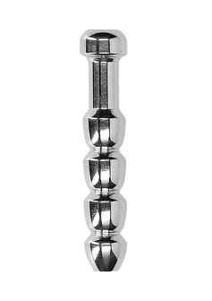 Geribbelde Holle Penis Plug - 9 mm