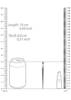 Gladde Penis Plug - 8 mm