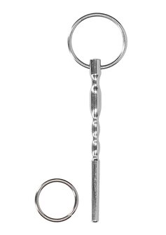 Geribbelde Holle Penis Plug - 7,5 mm