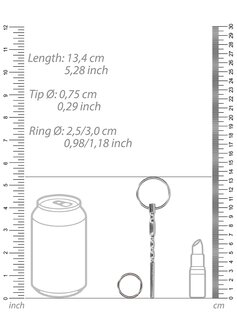 Geribbelde Holle Penis Plug - 7,5 mm