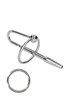 RVS Penisplug met Eikelring - 8 mm