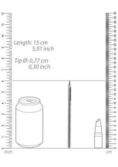 RVS Geribbelde Dilator - 8 mm