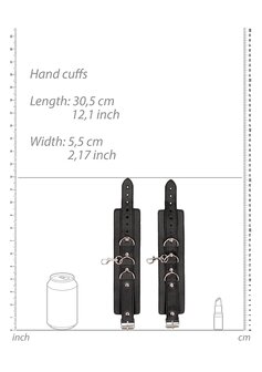 Gebonden Leren Halsband met Handboeien