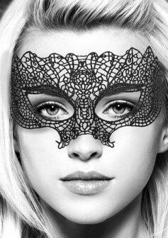 Prinses - Zwart Kanten Masker