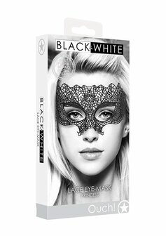 Prinses - Zwart Kanten Masker