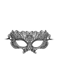 Prinses - Zwart Kanten Masker