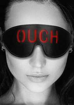 Gebonden Leren Oogmasker &quot;Ouch&quot;