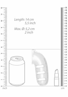 Model 12 Kuisheidskooi met plug - 14 cm