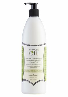Miracle Oil Tea Tree Shaving Cream - 16 fl oz / 473 ml
