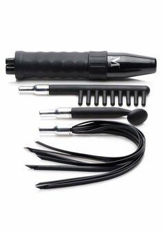 IS E-Stim Wand met 3 Siliconen Opzetstukken