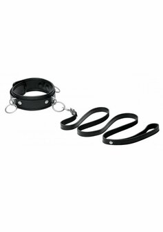 Leren Halsband met Riem